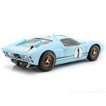 Shelby Collectibles 1966 Ford GT 40 MK II RHD (Right Hand Drive) #1 Light Blue Miles - Hulme Le Mans 1/18 Diecast Model Car
