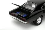 Jada TrueSpec 1:24 Fast & Furious 1970 Dodge Charger – Die-Cast Model, Detailed Interior and Exterior, Authentic Movie Replica, Collectible Car – Ages 8+, Black