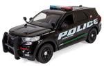 All Star Toys 2022 Ford Explorer Police Interceptor Utility Promo 1:24 Diecast Model Car Exclusive Motormax 76992