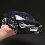 RZAPE Model Car Kits for Adult 1/18 Diecast Cars Compatible with Audi RS7 Sportback Car Collection,Remote Control Key Version Metal Toy Cars with Lights and Sounds,Toy Cars for Boys Age 4-7（Black）