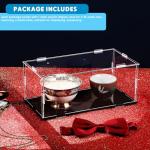 Singhoow 2 Pcs Acrylic Model Car Display Case 1: 24 Scale Clear diecast Display Boxes with Black Base Model Car Storage Case for Vehicle Toy Collectibles Memorabilia