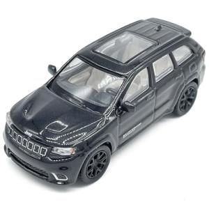 2019 Grand Cherokee Trackhawk Model Car 1/64 Scale SUV Diecast Toy Cars Metal Alloy Friction Powered Children’s Die-cast Vehicles, Collection for Men, Toys for Boys Kids Gifts, Black