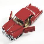 KiNSMART 1953 Cadillac Series 62 1:43 O Scale 5 Inch Die Cast Metal Model Classic Ventage Toy Car (Cherry Red)