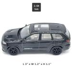 2019 Grand Cherokee Trackhawk Model Car 1/64 Scale SUV Diecast Toy Cars Metal Alloy Friction Powered Children’s Die-cast Vehicles, Collection for Men, Toys for Boys Kids Gifts, Black