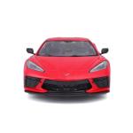 Maisto 2020 Chevrolet Corvette Stingray C8 Dark Gray Metallic with Racing Stripes 1/18 Diecast Model Car