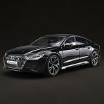RZAPE Model Car Kits for Adult 1/18 Diecast Cars Compatible with Audi RS7 Sportback Car Collection,Remote Control Key Version Metal Toy Cars with Lights and Sounds,Toy Cars for Boys Age 4-7（Black）