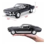 Maisto 1967 Ford Mustang GTA FastBack, Black 31166 - 1/18 Scale Diecast Model Toy Car