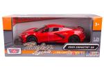 2020 Chevrolet Corvette C8 Stingray Red Timeless Legends 1/24 Diecast Model Car by Motormax 79360