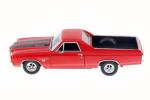 Motormax 1970 Chevrolet El Camino SS 396 Red with Black Stripes 1/24 Diecast Model Car