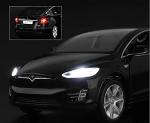 gidoyi Toy Car Model X, Pull Back Car Toys Alloy Vehicles with Lights and Sound 1:32 Scale Model Car (Black)