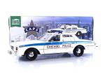 1989 Chevy Caprice White with Blue Stripes City of Chicago Police Department Artisan Collection 1/18 Diecast Model Car by Greenlight 19128