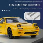 1:24 Mazda RX7-FC Large Car Model Ornament Simulation Alloy Car Children's Toy Car Sports Car Genuine Collection Boy Gift