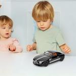 LOVEPOSELY Compatible for 1:24 Scale Collectible SL63 AMG Diecast Model Car, Zinc Alloy Pull Back Cabriolet Toy Car with Lights and Sounds, Convertible Vehicle Door for Adult Boys Girls（Black）