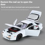 1:24 Mazda RX7-FC Large Car Model Ornament Simulation Alloy Car Children's Toy Car Sports Car Genuine Collection Boy Gift