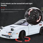 1:24 Mazda RX7-FC Large Car Model Ornament Simulation Alloy Car Children's Toy Car Sports Car Genuine Collection Boy Gift