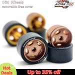 1/64 Wheels with Rubber Tires FUCHS Large Size Refitting Parts for Diecast Model Car Hot Wheels Matchbox Tomica D:13mm 1 Set