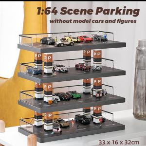 1/64 Scene model of a four-storey large open-air parking mall (excluding characters and vehicles)