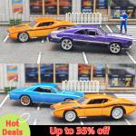 Kicarmod 1/64 Model Car ABS Wheels with Rubber Tire Metal Rims Front Small Rear Large Refitting Parts For Model Car Hot Wheels