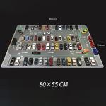 80CM 1:64 Scale Model Car Scene Mat Large Parking Lot Mat for Diecast Vehicle Scene Display Toy Mouse Pad Scene Show Toy