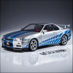 Large Size 1:18 Skyline Ares GTR GT-R R34 Alloy Sports Car Model Diecasts Metal Racing Car Vehicles Model Sound Light Kids Gifts