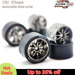 1/64 Wheels with Rubber Tires CE28 Large Size Refitting Parts for Diecast Model Car Hot Wheels Matchbox Tomica D:13mm 1 Set