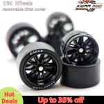 1/64 Wheels with Rubber Tires CE28 Large Size Refitting Parts for Diecast Model Car Hot Wheels Matchbox Tomica D:13mm 1 Set