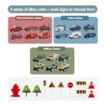 12/6Pcs Car Model Large Children Toys Airplane Toy Model Passenger Plane Multi-Function Inertia Toy Cars for Boys Kids Gift