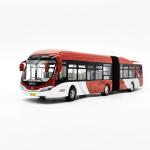 Large Articulated Double Section Bus Sightseeing Car Model Electric Sound And Light Pull Back Vehicle Toys For Kids