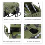 Large 1:16 Hummer field vehicle military model car armored vehicle tank missile boy 6 years old 8 children's toy car
