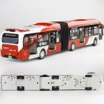 Large Articulated Double Section Bus Sightseeing Car Model Electric Sound And Light Pull Back Vehicle Toys For Kids