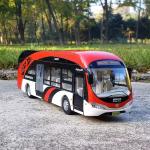 1: 32 Alloy Simulation Double Articulated Bus Boy's Large Size Car Toy Drop Resistant Children's Car Model Birthday Gift