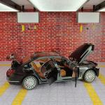 1:24 BMW THE 7 760LI Large Limousine Alloy Metal Car Model Car Sound & Light Pull Back Toy Interior Decorations Kids Toy