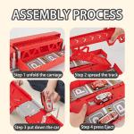 Large variable rail car ejection car toy storage container car Toy car truck model track ejection June 1 Children's Day gift