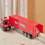 1: 24 alloy large container truck models,container engineering vehicle toys,children's gifts,wholesale