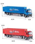 1: 24 alloy large container truck models,container engineering vehicle toys,children's gifts,wholesale