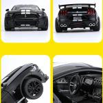 1:18 Ford Mustang Shelby GT500 Large Size Alloy Sports Car Model Diecasts Metal Racing Car Model Sound and Light Simulation Toys