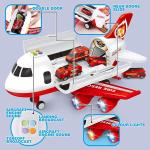Large Passenger Aircraft Model Children's Airplane Toy Set with 5PCS Theme Alloy Car Model DIY Children's Toys Christmas Gift