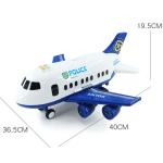 Large Passenger Aircraft Model Children's Airplane Toy Set with 5PCS Theme Alloy Car Model DIY Children's Toys Christmas Gift
