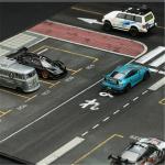 1:64Scale Model Large Road Scene Parking Lot Mat For Diecast Car Vehicle Toy Scene Display Simulation Scene Mouse Pad Collection