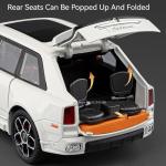 1:20 Large Scale Rolls Royce Cullinan RV Model Toy Car 7 Doors Opened Shock Absorption Models Collection Music Light Gifts