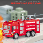 New 1:16 Simulation Fire Truck Model Large Sound Effect Light Fire Truck Ladder Truck Water Supply Truck Toy Children's Gift