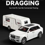 1:20 Large Scale Rolls Royce Cullinan RV Model Toy Car 7 Doors Opened Shock Absorption Models Collection Music Light Gifts