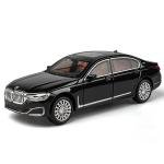 1:24  760LI Diecast Large Limousine Alloy Metal Car Model Car Sound & Light Pull Back Toy Interior Decorations Kids Toy C188