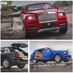 1:24 Rolls Royce Cullinan Large Size Simulation SUV Alloy Metal Car Model Pull Back Scale Car Miniatur Car A253