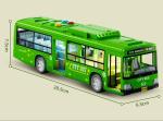 Children's Simulation Extra-Large Bus Model with Openable Doors, Lights & English Functions - a Gift Toy for Boys