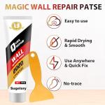 Drywall Patch Repair Kit with Scraper, Wall Spackle Repair Paste, Wall Mending Agent Quick and Easy Solution to Fill The Holes for Home Wall, Plaster Dent Repair and Wood Scratch Repair