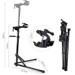 CXWXC Bike Repair Stand -Shop Home Bicycle Mechanic Maintenance Rack- Bike Workstands for Mountain Bike and Road Bike (D:Black Blue)