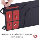 Raiseek Rifle Shotgun Cleaning Mat, Large Magnetic Gun Cleaning Mat for All Guns, Anti-Slip Rubberized Repair Gun Mat with Organizer Parts Tray 36" x 10"