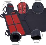 Raiseek Rifle Shotgun Cleaning Mat, Large Magnetic Gun Cleaning Mat for All Guns, Anti-Slip Rubberized Repair Gun Mat with Organizer Parts Tray 36" x 10"