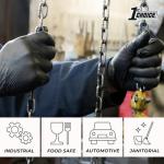 1st Choice Black Nitrile Gloves, Disposable, Latex-Free, 6 Mil, Textured, for Mechanics, Cleaning, Home, Medium Case of 1000